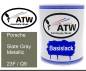 Preview: Porsche, Slate Gray Metallic, 23F / Q9: 1L Lackdose, von ATW Autoteile West.